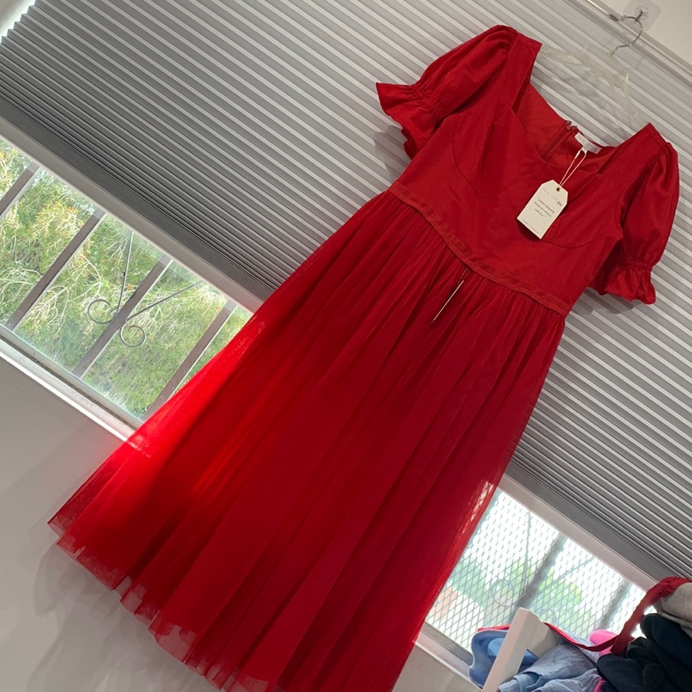Ballerina dress in red